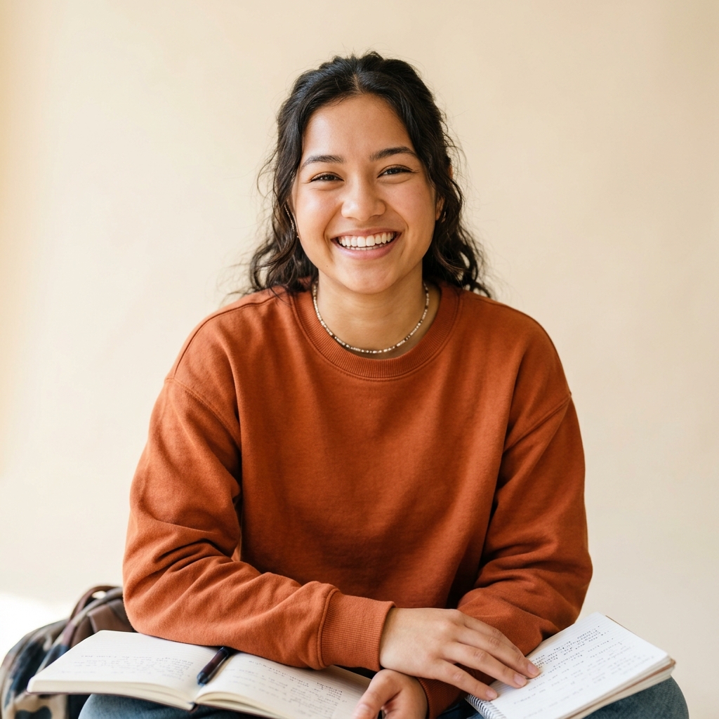 Happy student at EKA Inclusion